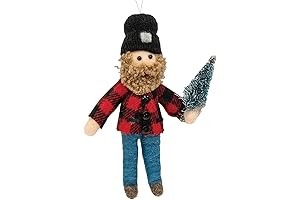 Lumberjack Christmas Ornament: Plaid Flannel Charm