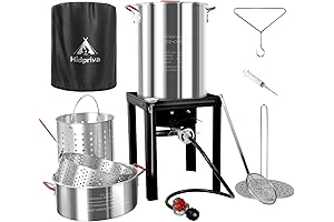 30QT Outdoor Turkey Fryer Kit for Thanksgiving, Poultry & Seafood