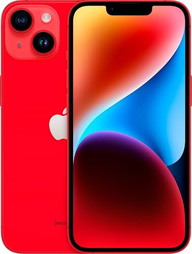 Apple iPhone 14, 128GB, (PRODUCT) Rojo para AT&T (renovado)