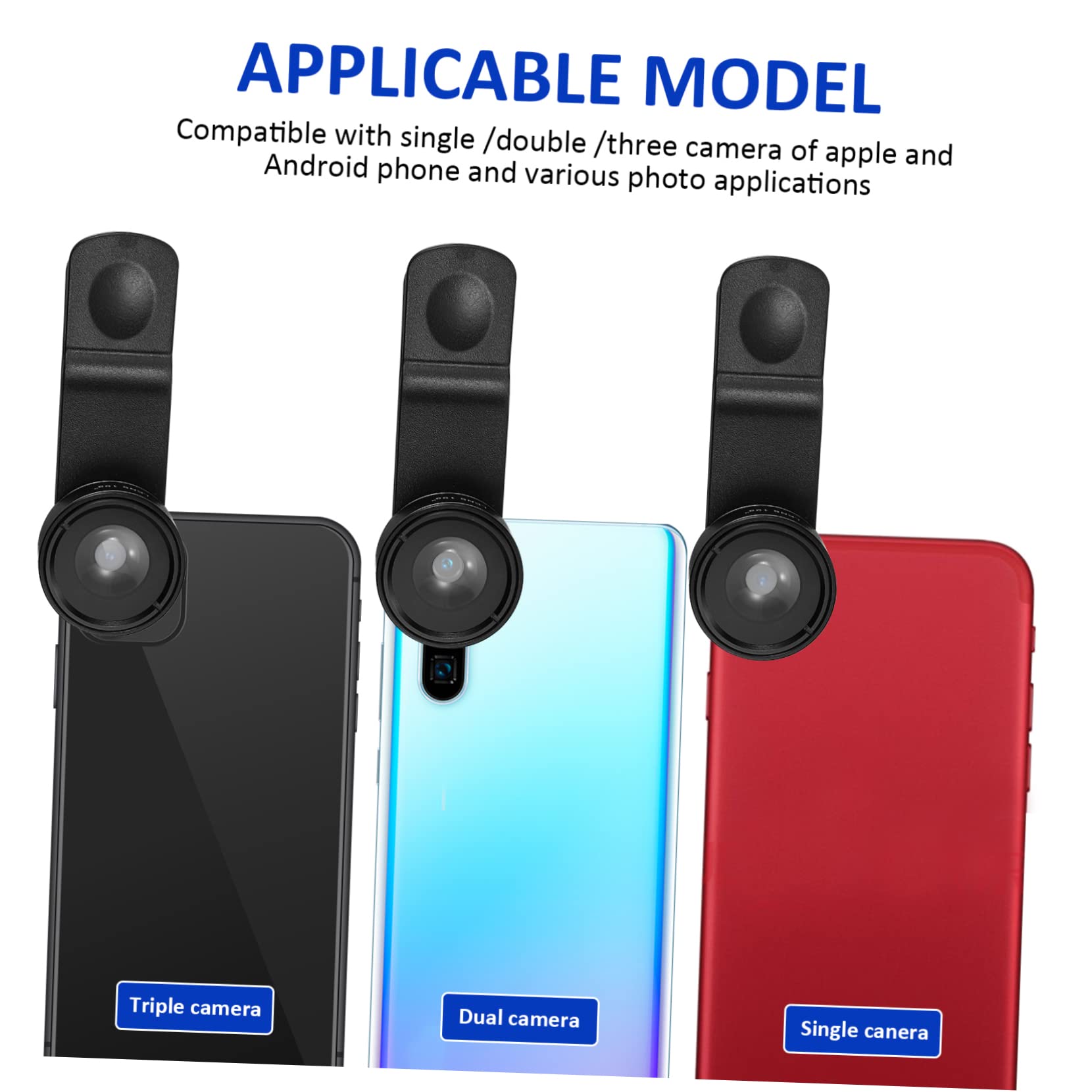 1set Kit Di Lenti Per Smartphone Comprende Lenti Grandangolari Macro Fisheye Cpl e Altre Per Fotografia Di Paesaggi e Dettagli Facile Da Trasportare e Utilizzare