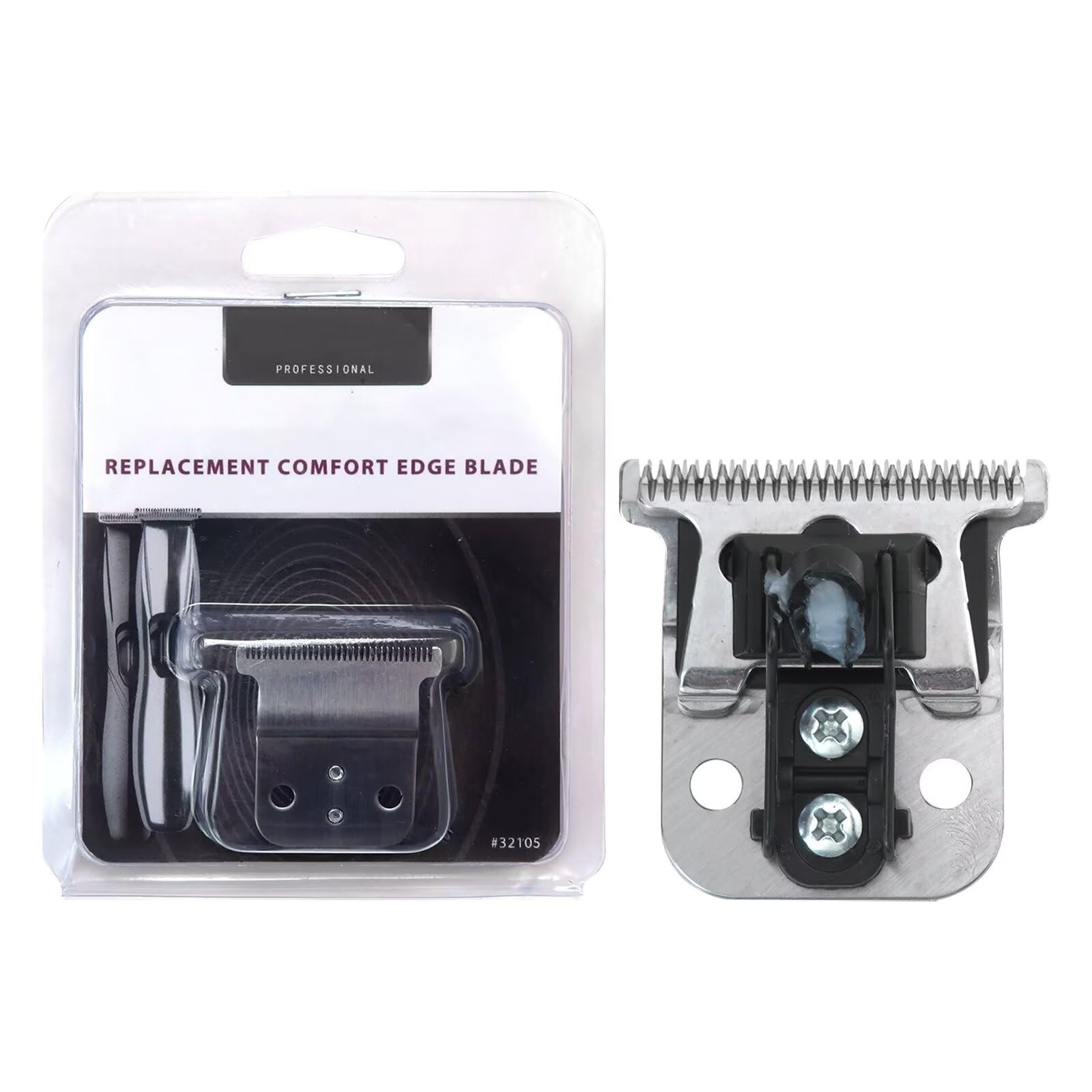 2024 Upgrade Trimmer Stainless Steel Replacement Blade, Silver Hair Cut Blade Shape 