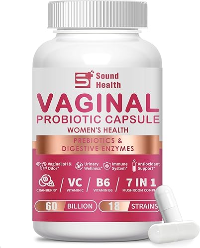 Probióticos vaginales para mujeres, suplemento de probióticos y prebióticos Akkermansia para la salud vaginigal, equilibrio de pH, humedad, control