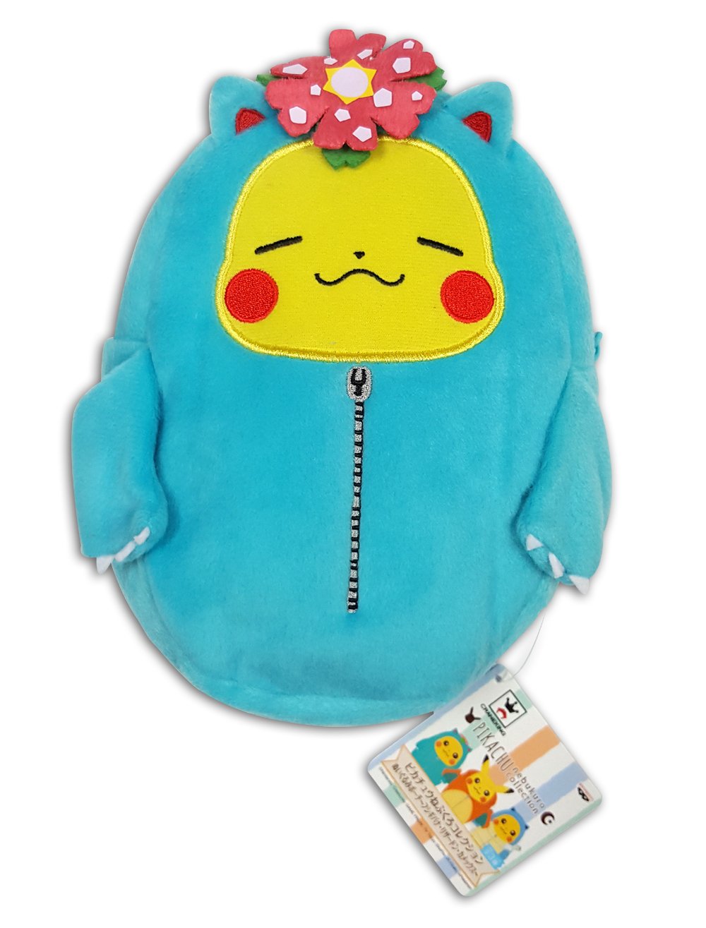 Amazon Com Banpresto b Pokemon Pikachu In Venusaur Sleeping Bag Kanto Starter Evolution Nebukuro Zipper Pouches Toys Games