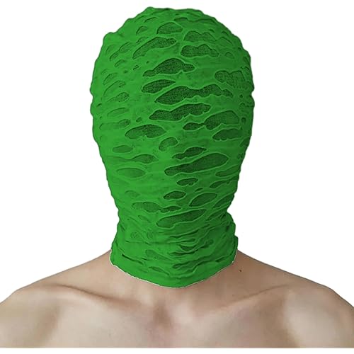 Halloween Full Face Mask Cosplay Masquerade Party Stretchy Hood with Punk Style