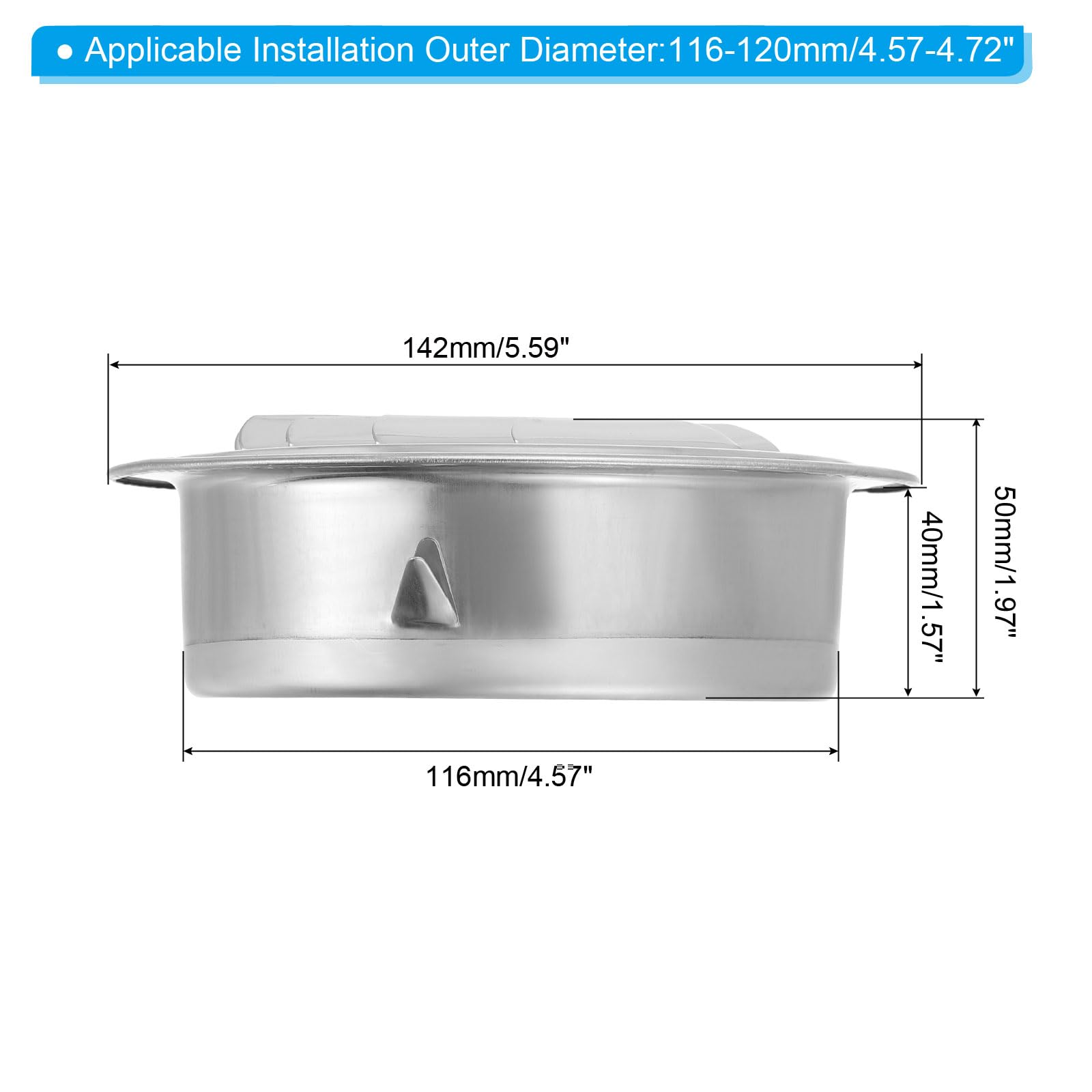 PATIKIL Soffit Vents 4.7 Inch - Image 2