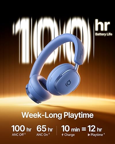 Miniatura 6 de Auriculares Baseus Inspire XH1 con cancelación activa de ruido adaptativa, sonido de Bose, audio Dolby, ANC adaptativo de primera calidad en tiempo