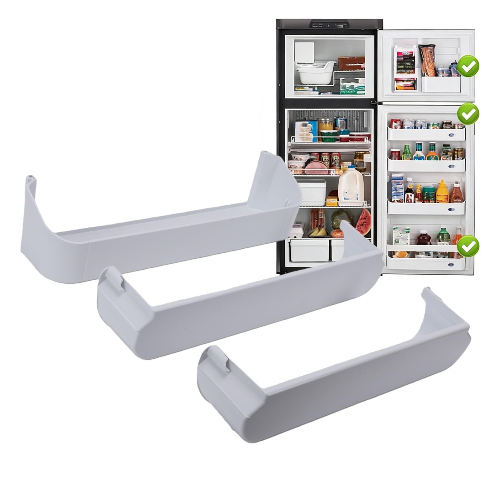 Fydun Estante Puerta Refrigerador Claro Seleccionados