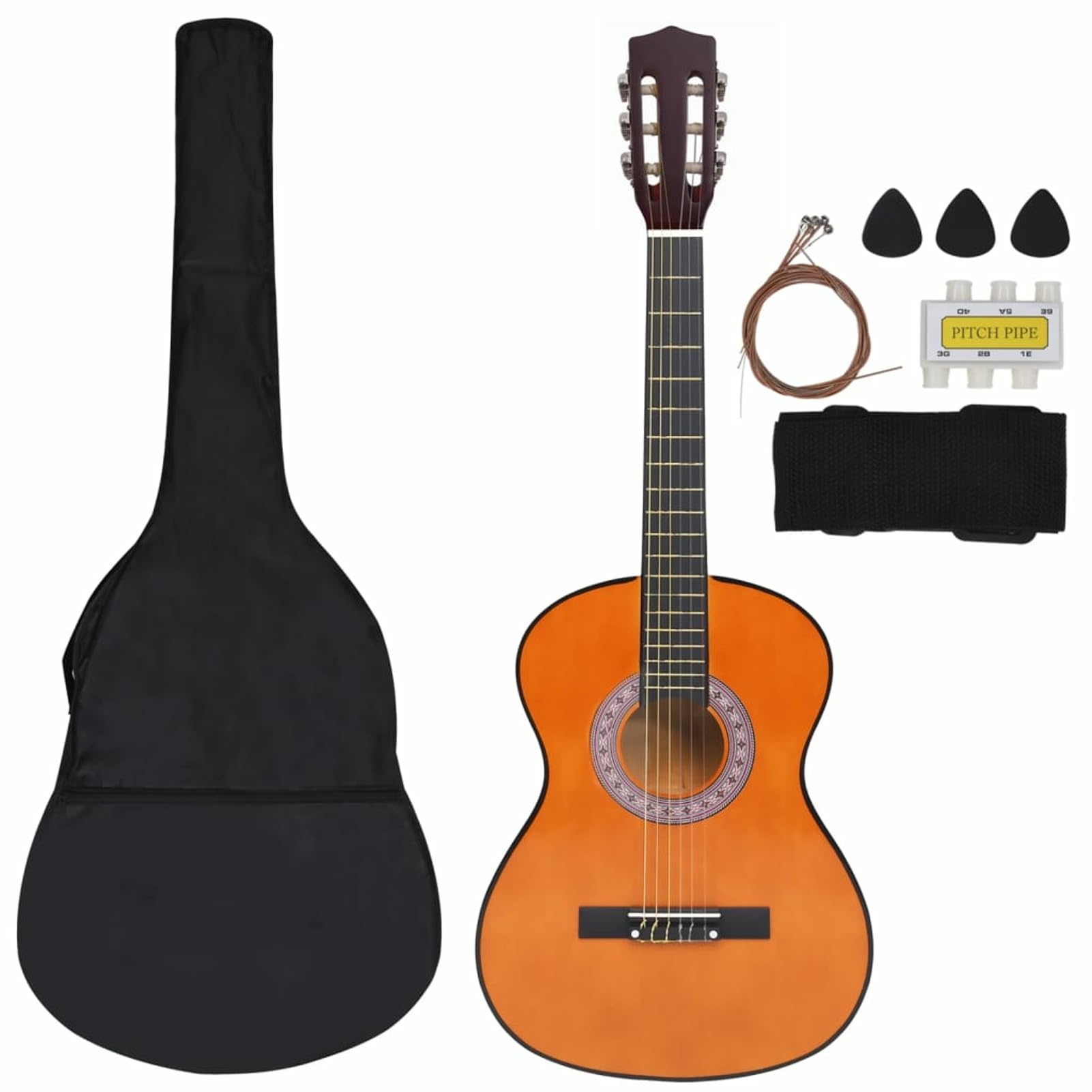 Set Chitarra Classica 8 pz per Principianti 3/4 36",Arte e Svago,Hobby e Arti Creative,Strumenti Musicali,Strumenti a Corda,Chitarre-70121