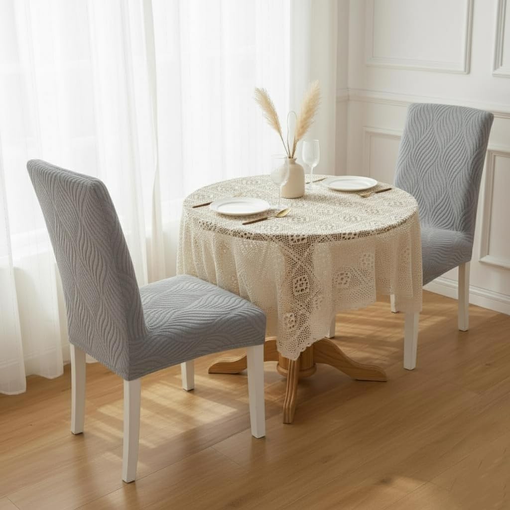 Protect Your Dining Chairs with Elastic Slipcovers -7 Protect Your Dining Chairs with Elastic Slipcovers -7