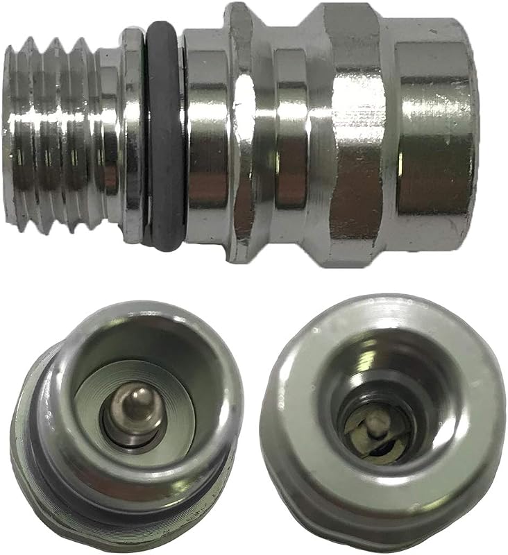 Adaptador de porta de alta pressão para ar-condicionado R-134a Sherco-Auto com válvula Schrader substituível – Pacote com 25