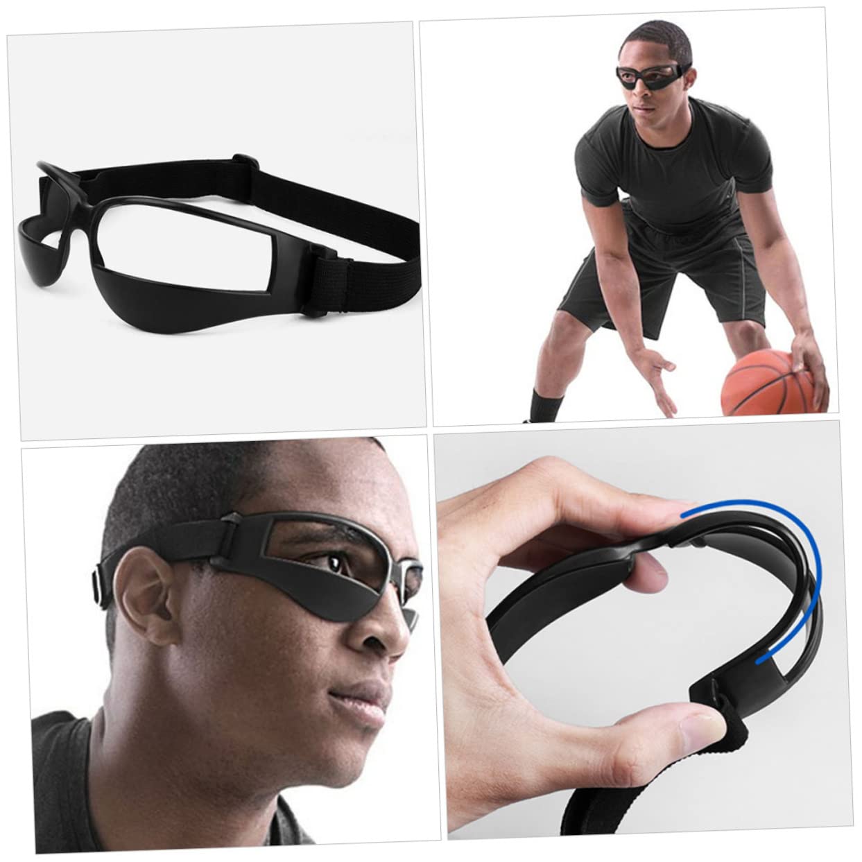 Kisangel 5piezas Gafas De Entrenamiento De Baloncesto Ajustables Para Driblar Equipamiento Deportivo Para Jugadores Edades Protección y Comodidad Cada Movimiento