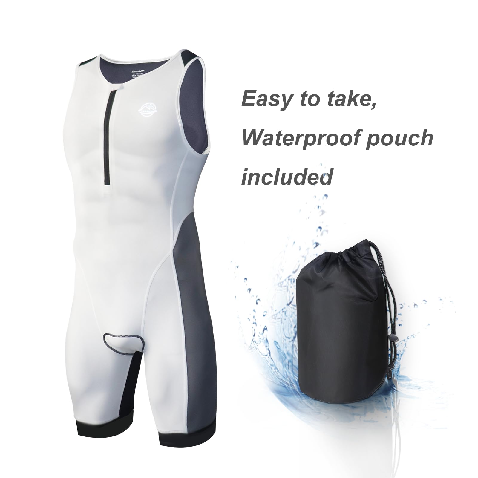 Combinaison de triathlon pour homme à séchage rapide, combinaison de plongée pour la natation, la course à pied, le cyclisme, combinaison de triathlon Ironman respirante, légère et