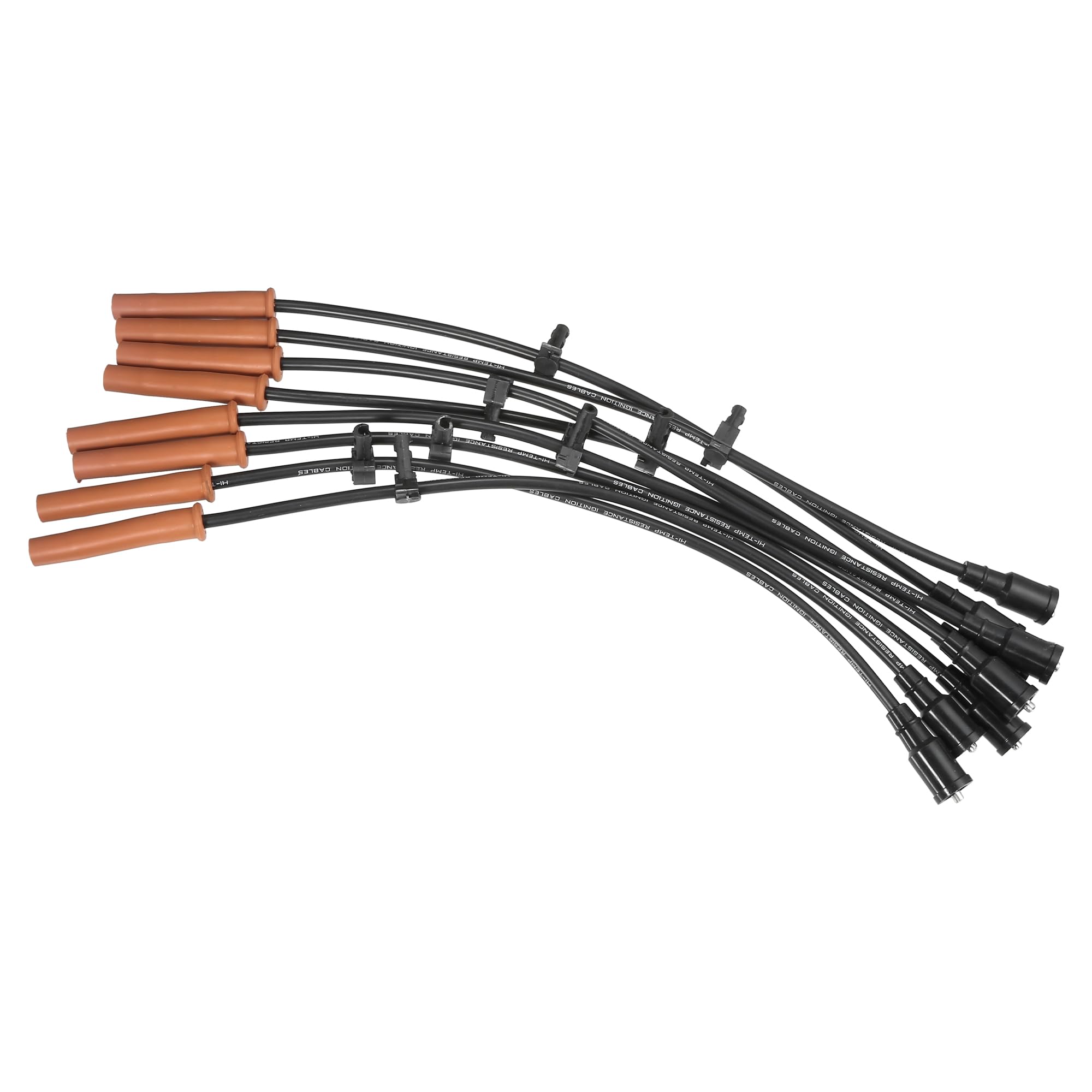 QUARKZMAN Cables De Bobina De Encendido De Bujía Para Coche Cable De Arnés De Bobina De Encendido De 8Mm Para Ford F-150 F-250 E-350 Super Duty 6.2L - Paquete De 8