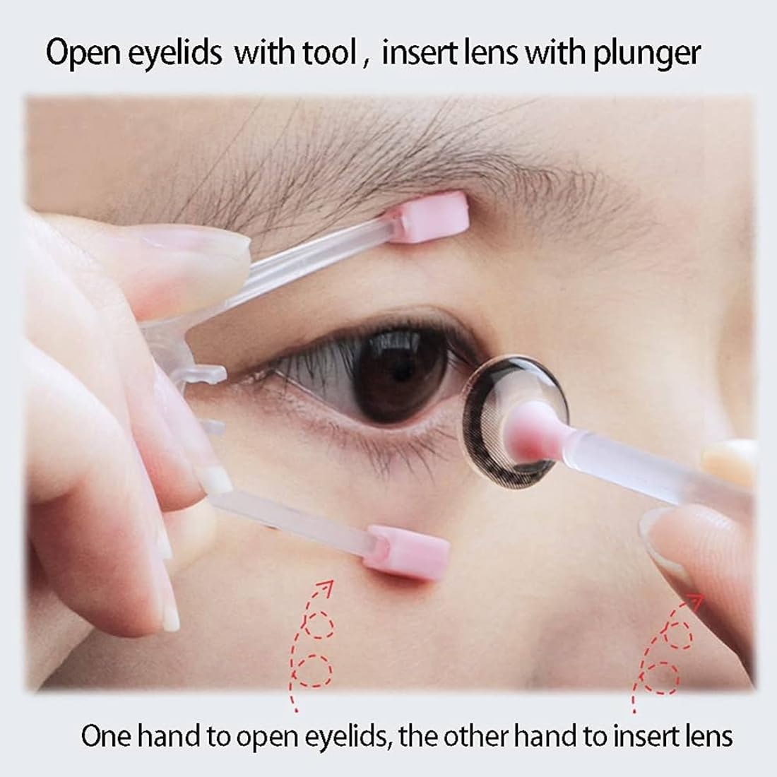 Lentes de Contacto Que Usan ayudas, Ayudas para Lentes de Contacto, Ayuda para Usar Lentes de Contacto, Facilita La Inserción o Extracción Lentes Contacto, herramientas para lentes de contacto