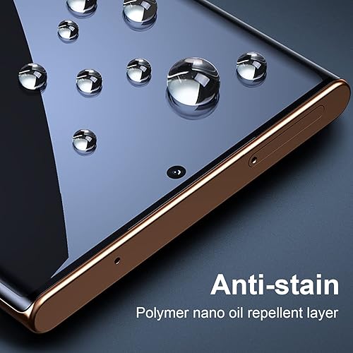 Miniatura 4 de PoTlsren Paquete de 22 Protector de pantalla para Galaxy S22 Ultra con protector de lente de cámara película de vidrio templado HD compatible con