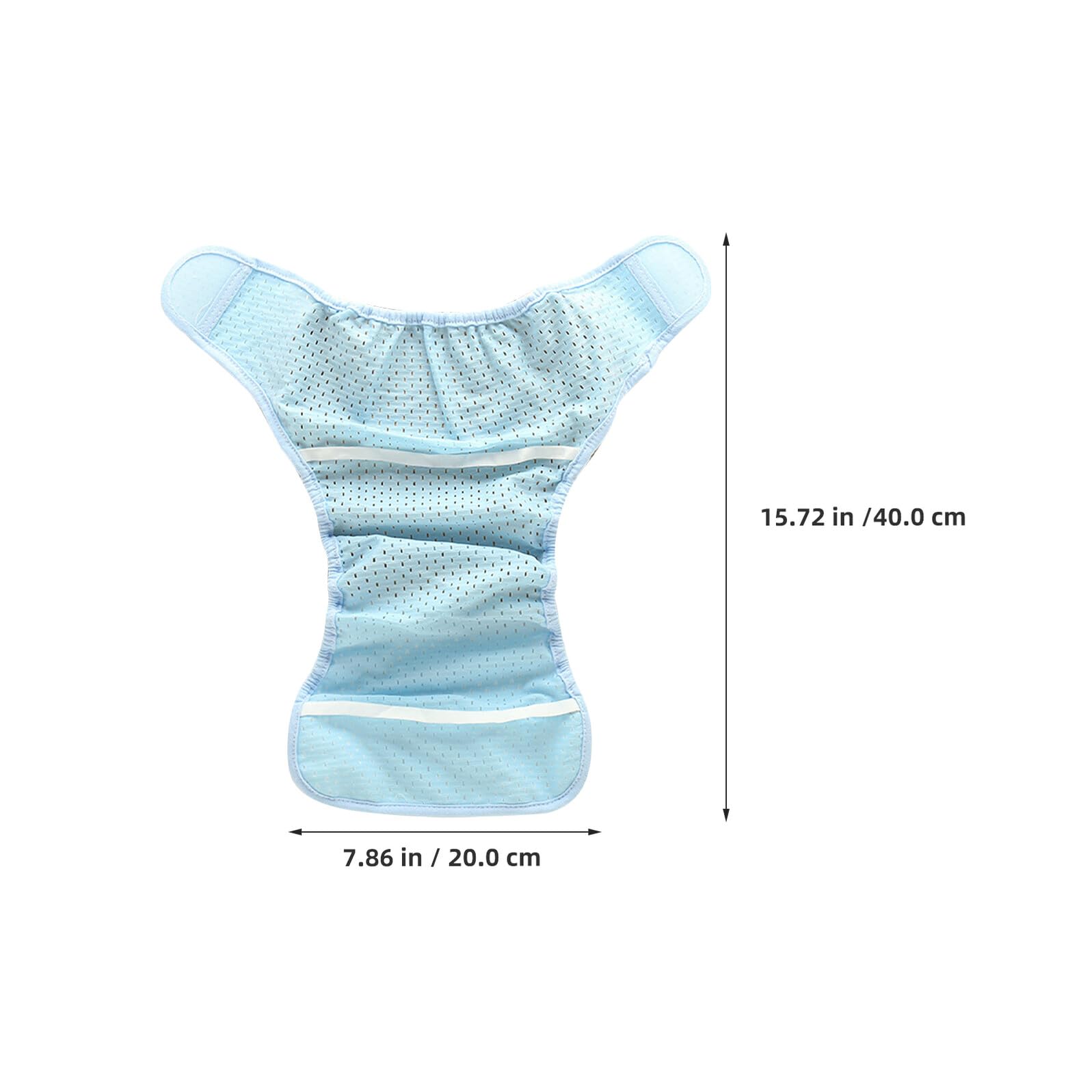 Toyvian 2 Pièces Couches Garçon Fille Respirantes Maille Bleue Couches Réutilisables Fibre de Polyester Culottes Apprentissage Extensibles Fraîches Nés Mois