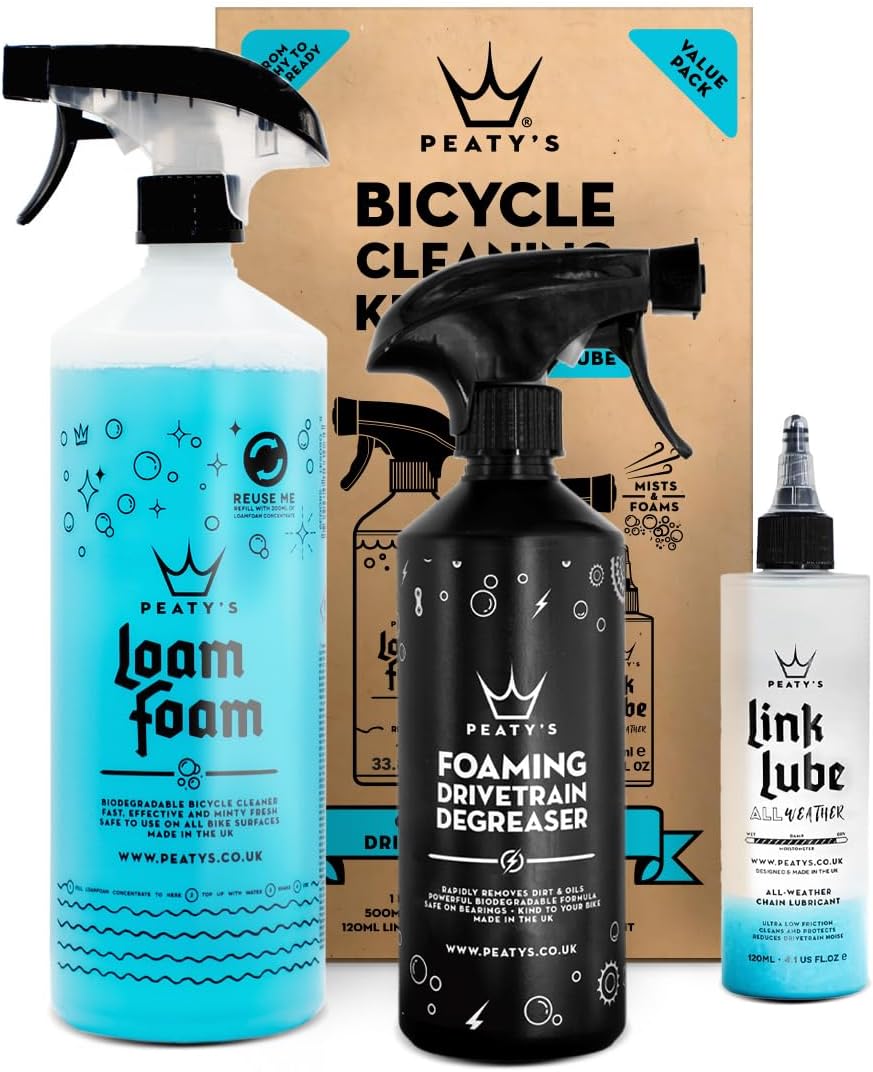 Peaty's Bicycle Cleaning Kit - Wash, Degrease, and Lubricate, Clear, 55.00 Fl Oz (Pack of 1)