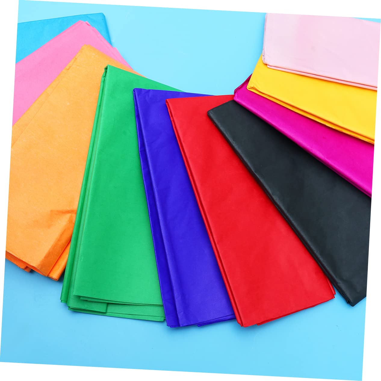 TOYANDONA 100stücke Farbiges Dünnes Bastelpapier Seidenpapier Packpapier Für Origami Geschenkpapier Kopierpapier Für Junge Mädchen Bastelarbeiten Geschenkverpackung Dekoration