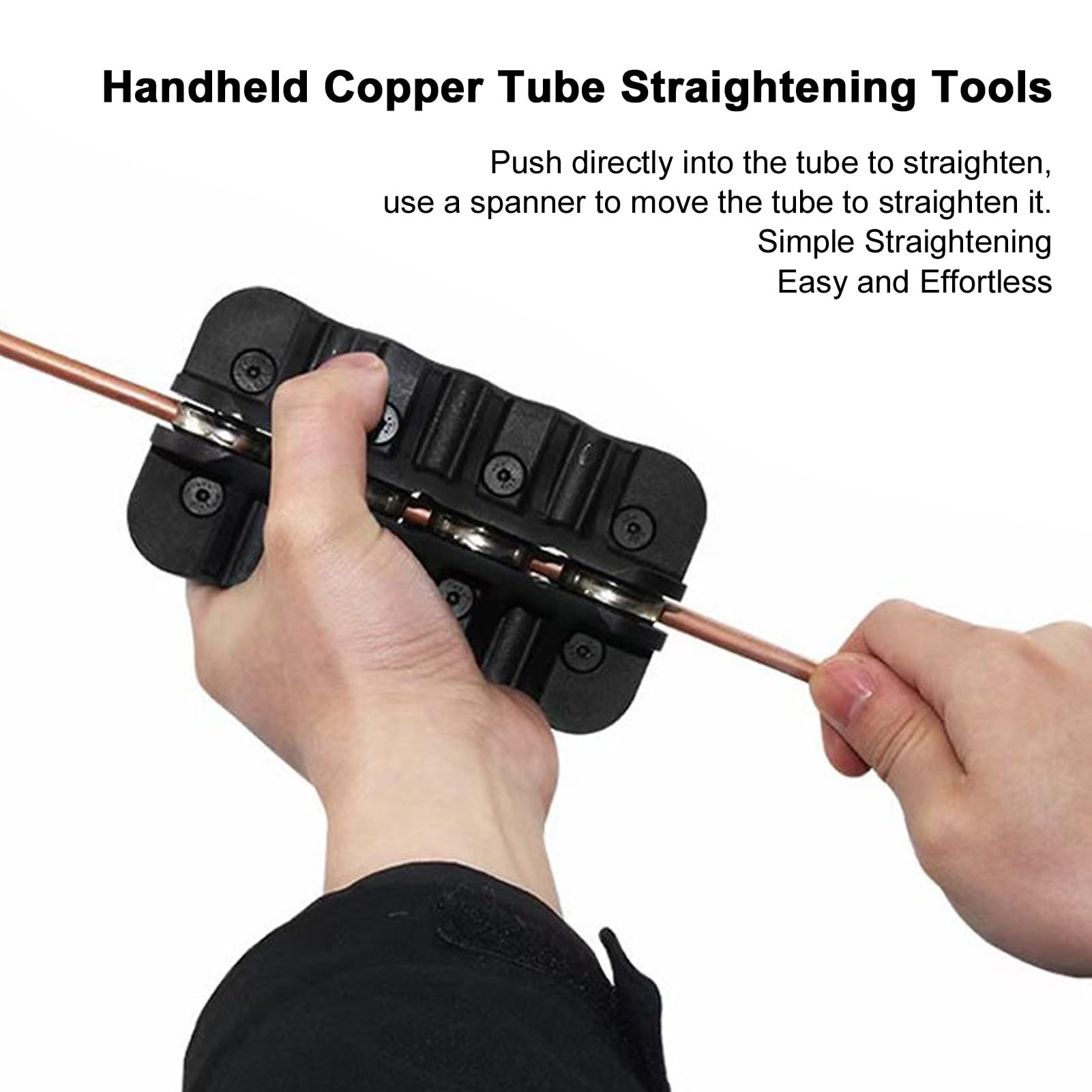 5/8in Handheld Tubing Straightener PVC Aluminum Coil Straightening Tool for Brake Fuel Line