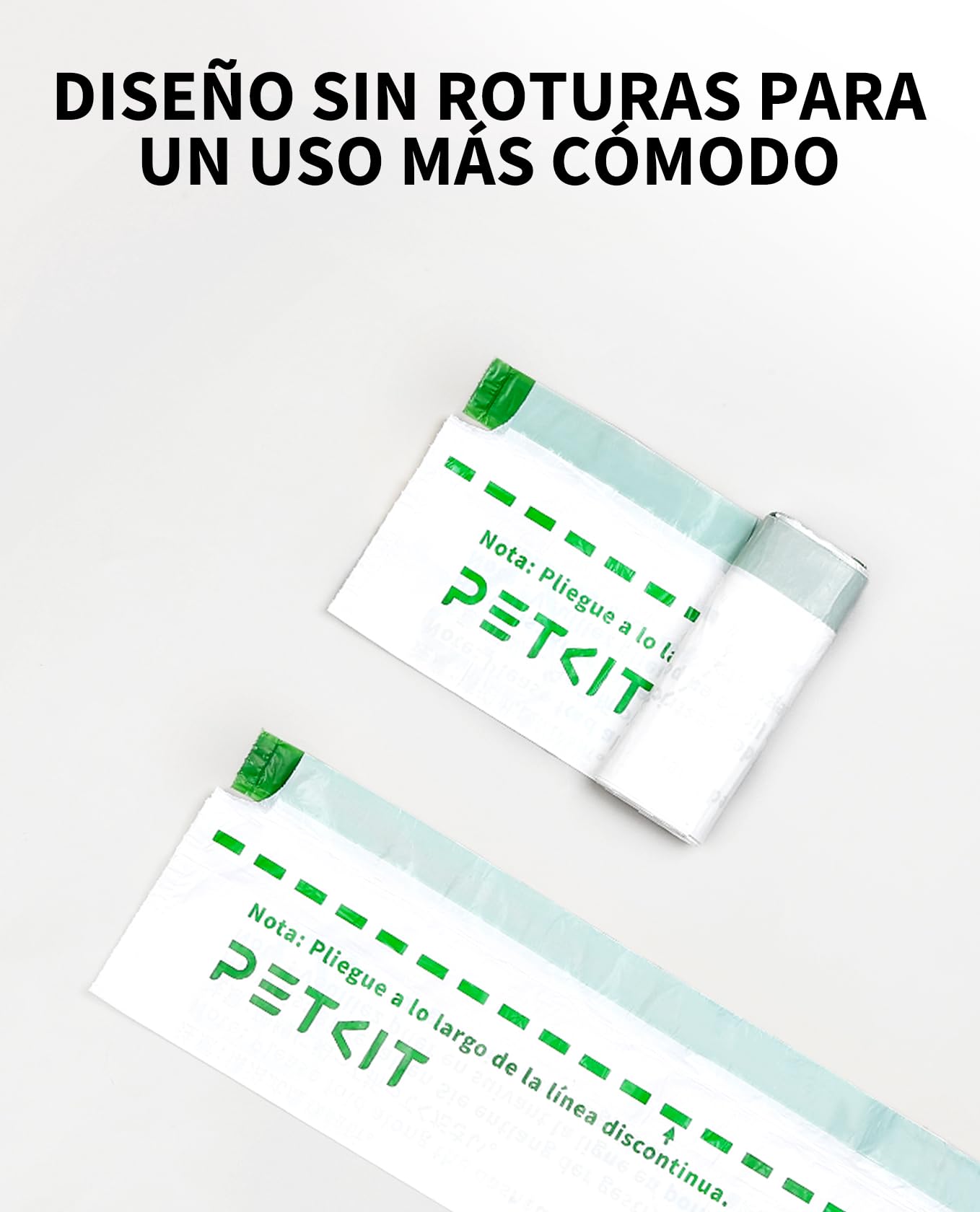 PETKIT Bolsa de Arena para Gatos, Bolsa de Arena de Repuesto para PURA MAX 2 y PUROBOT MAX PRO 2, Resistente a Arañazos, Duradera, 5 Rollos (90 Piezas)