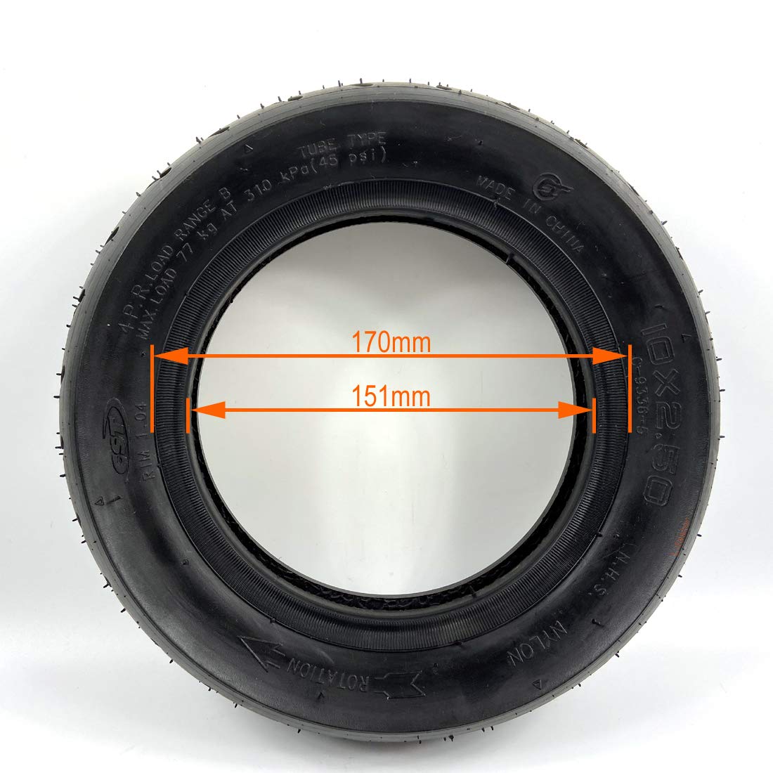 10x2.50 Pneumatic CST Tire and Tube 10 Inch Scooter Wheel Tyre CST Scooter Outer Tire and Inner Tube?outer tire