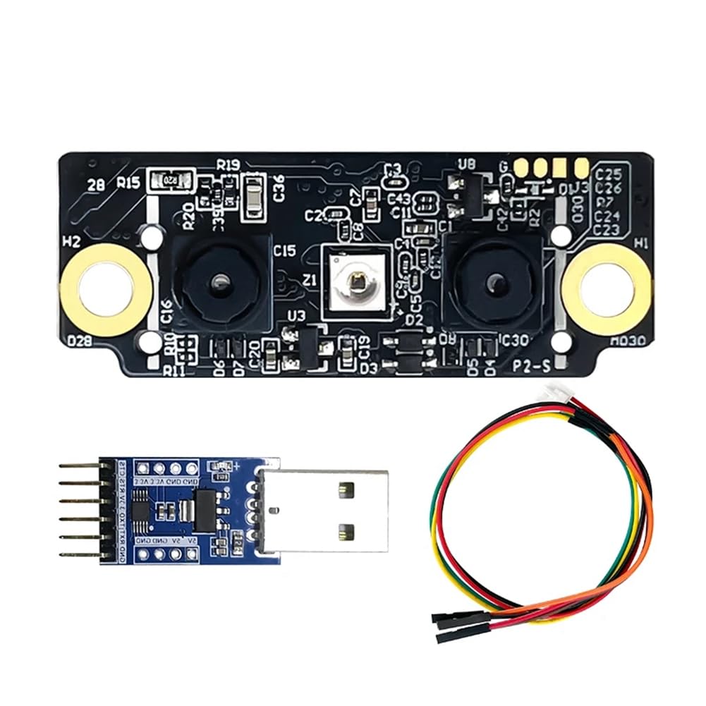 FM225 Modulo di Riconoscimento Facciale 3D AI Riconoscimento Offline Interfaccia UART e USB con Telecamera Infrarossi Binoculare Rilevamento Live