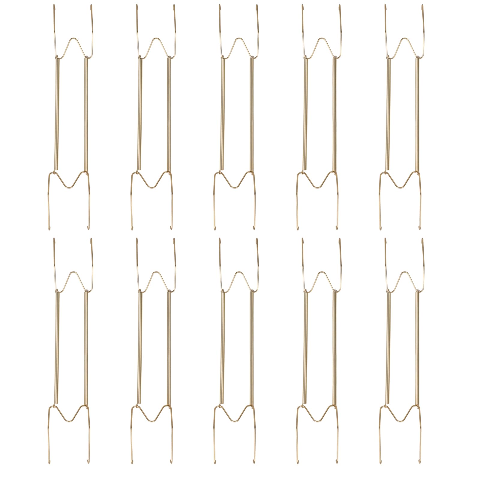 APGLSXY 10Pcs Invisible Steel Plate Hangers with Nonslip Spring for Stylish Home Decoration Steel Plate Hangers