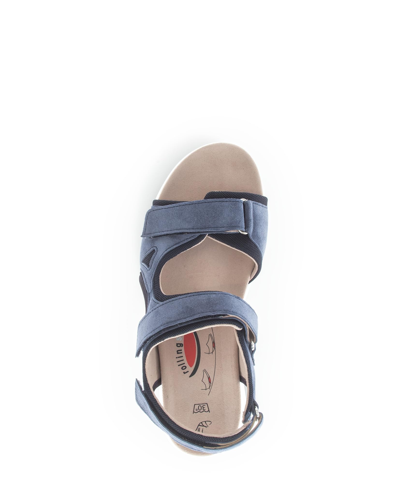 Gabor rollingsoft sensitive 86.889.46 - sandal damskie - rozmiar 40.5 (EU) 7 (UK)