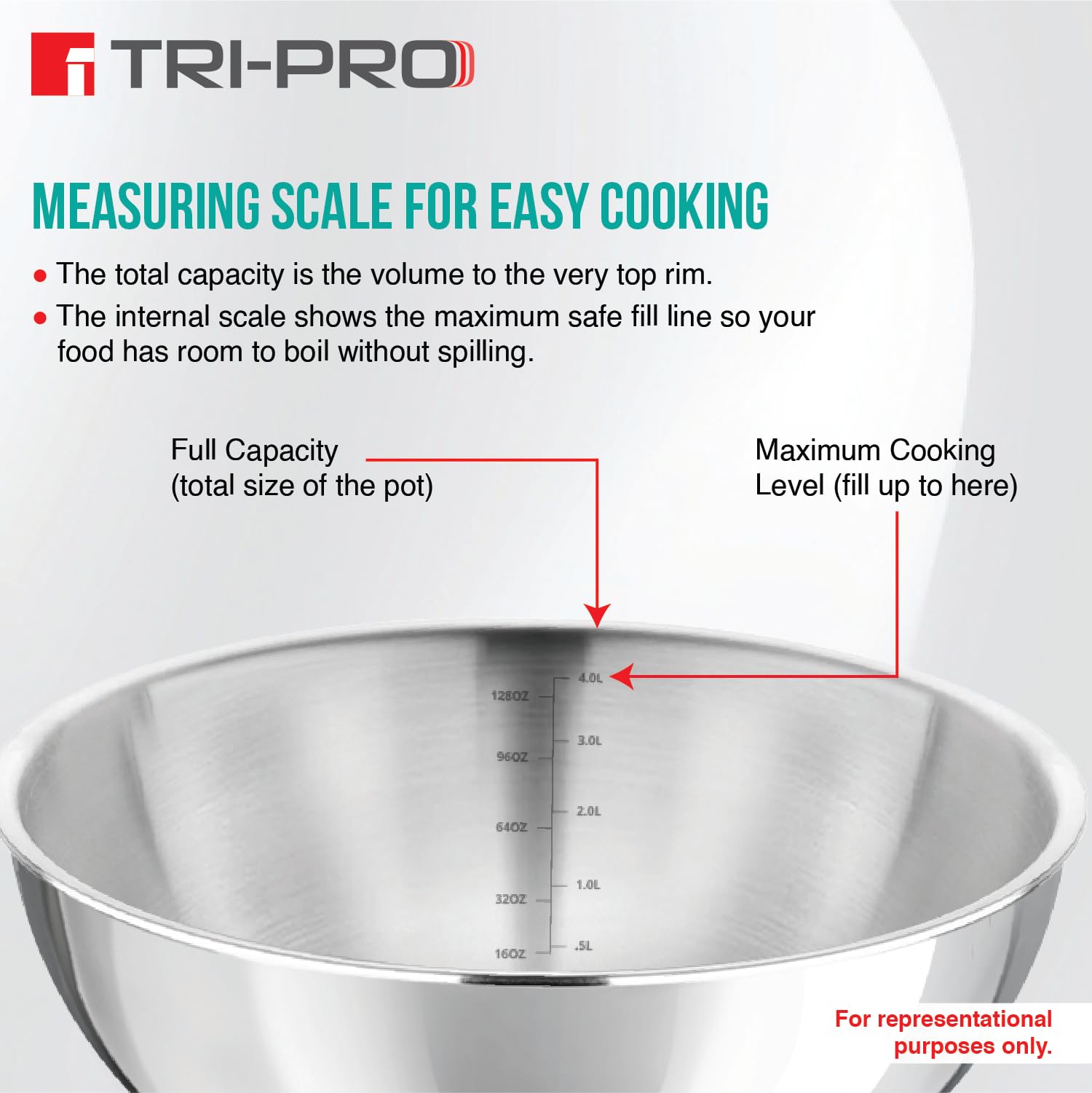 TriPro Triply Stainless Steel 22cm (1.4L) Frypan / Skillet, Triply Frying Pan for Cooking, Even and Faster Heating, Consumes Less Oil, Healthy Cooking, Easy to Clean - Induction and Gas Stove Ready 3