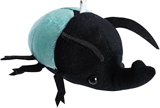 Brinquedo de Pelúcia Besouro - Realista Chalcosoma Atlas Animal Besouro,Brinquedos Besouro Modelo Bonecas, Brinquedo de Pelúcia Recheado Besouro, Pequeno Animal Chaveiro para Presente Infantil Dalian