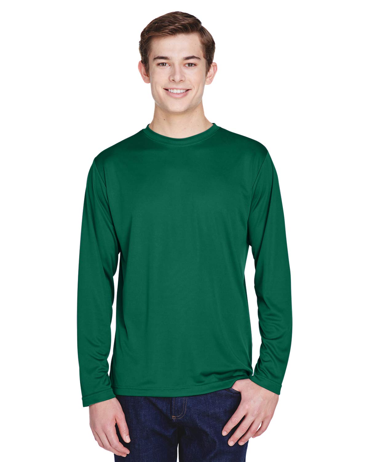 Team 365 Men's Zone Performance Long-Sleeve T-Shirt 3XL SPORT FOREST