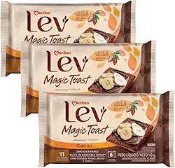 3 Torrada Doce Lev Magic Toast Cacau E Cereais Marilan 110g
