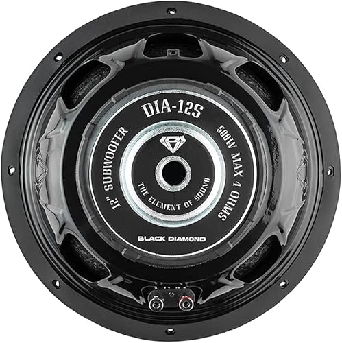 Miniatura 7 de BLACK DIAMOND Subwoofer 12" 4-Ohm SVC 500 Watts DIA-12S