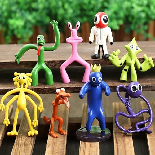 Gtiongrdf 6-12Pcs Rainbow Friends,Rainbow Friends Gaming Action Figures Toy,Action Figures Gift For Kids Halloween Thanksgiving Christmas Birthday Gifts (8Pcs2) #TOP4