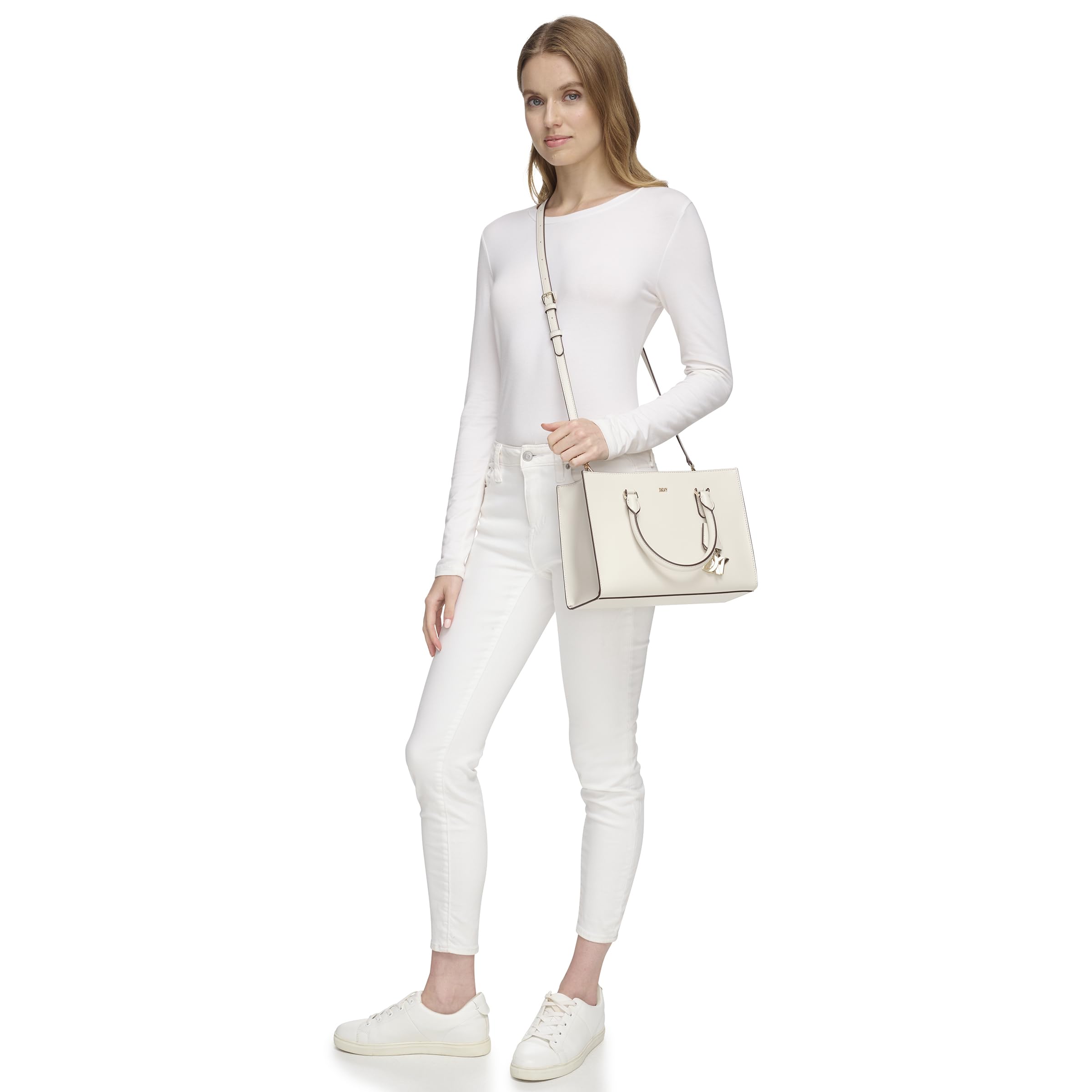 DKNY Perri Satchel With Logo Charm Ranzen