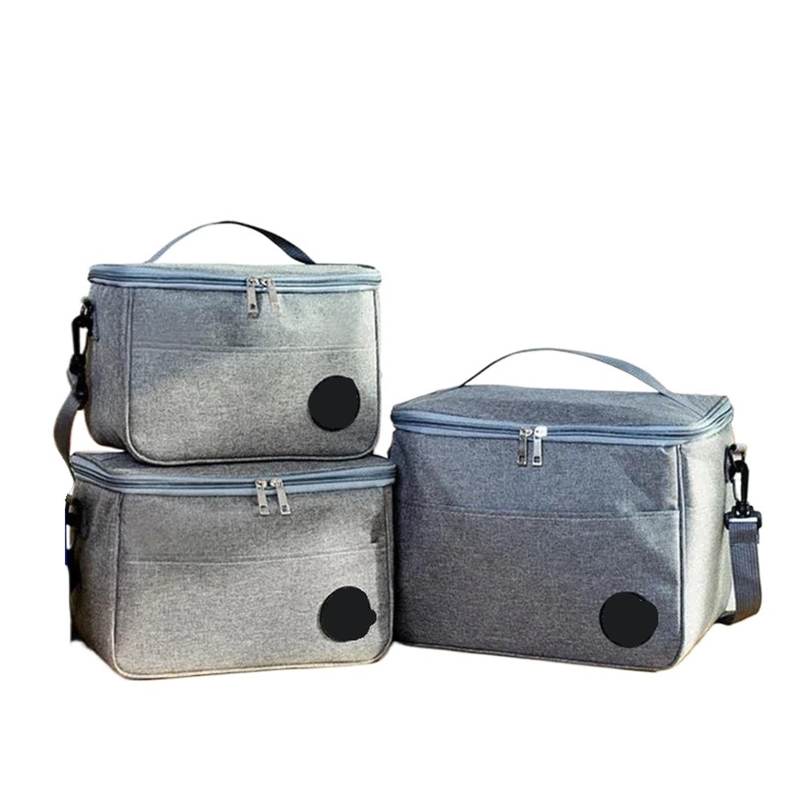 Borsa frigo Borse da pranzo impermeabili spesse e di grande capacità tenute in mano con spallacci isolati per Esterni