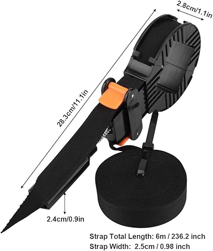 Miniatura 2 de Correa de abrazadera de esquina ajustable de 6M, abrazaderas de banda abrazaderas de esquina para carpintería de nailon, abrazadera de cinturón