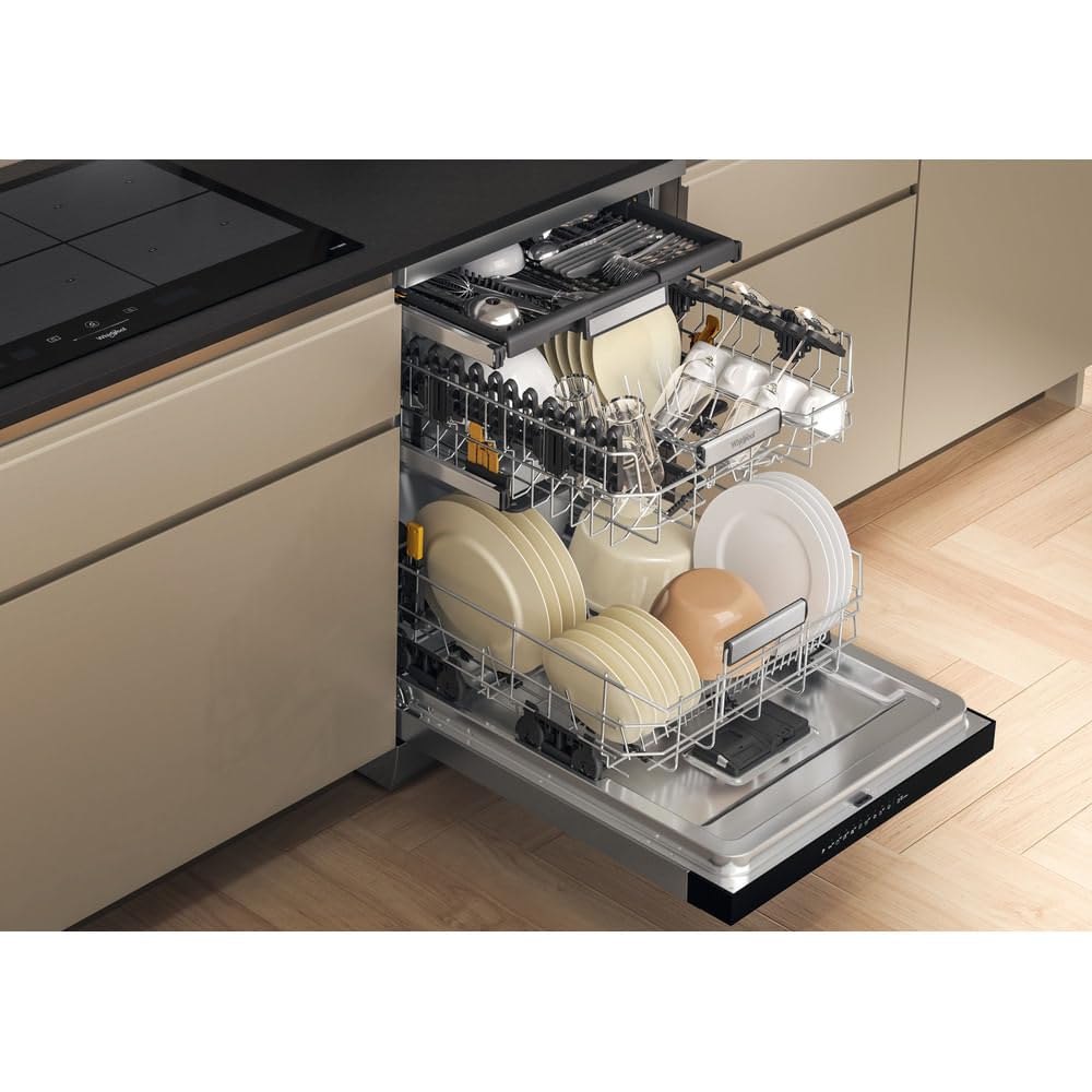Lavavajillas Whirlpool W7FHP43X Clase C 15 Servicios 43 db Acero Inoxidable