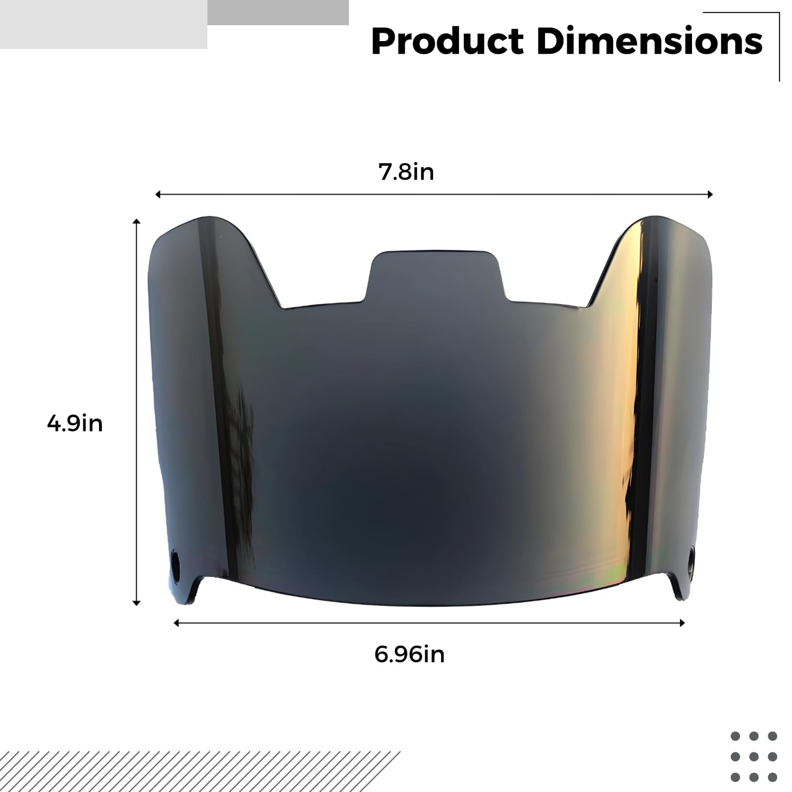 Football Helmet Visor with Anti-Fog & Anti-Scratch Coating, Universal Fit Eye Shield for Youth & Adult Helmets