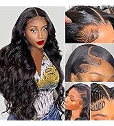 Body Wave Wigs 13x4 Lace Front Wigs Human Hair 150% Density Body Wave Human Hair Wigs For Black W...