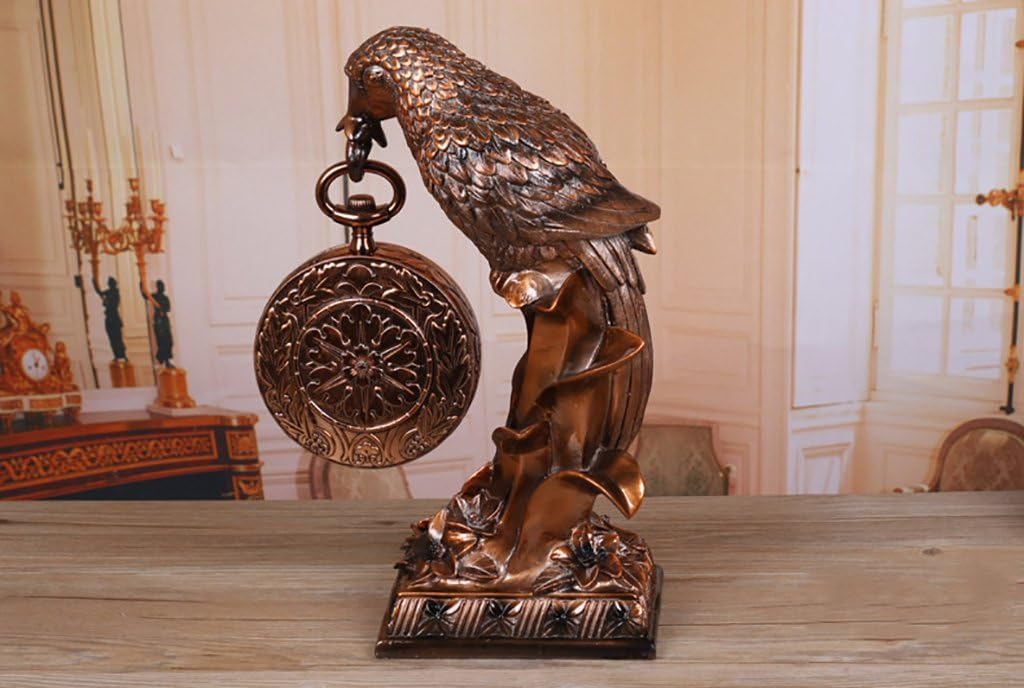 Desk Clock and Shelf Clock Mantel/Mantle Rhythm Quartz Clock Eagle Living Room Desk Shelf Clocks Decoration