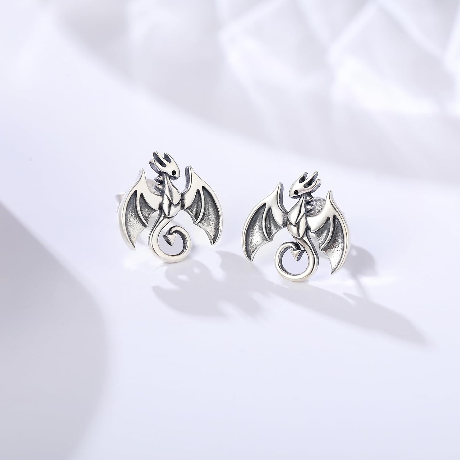 925 Sterling Silver Earrings Stud Dragon Cat Koala Guinea Pig Hamster Bunny Cow Hypoallergenic Cute Animal Jewelry Gifts for Women - Image 2