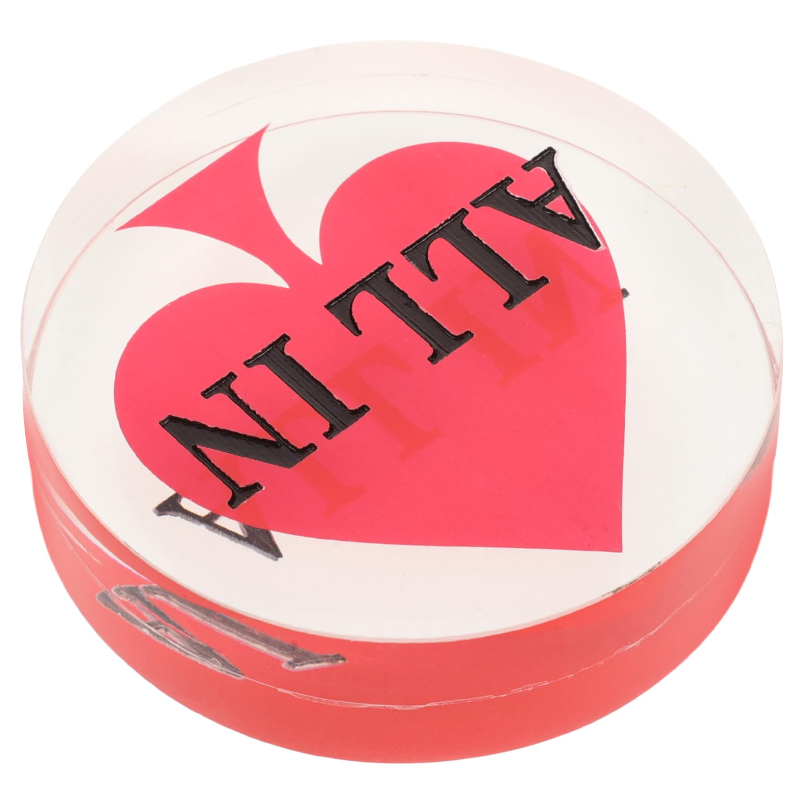 ERINGOGO Poker Game Enhancer Acrylic Poker Chips Dealer Button Double-Sided Game Markers