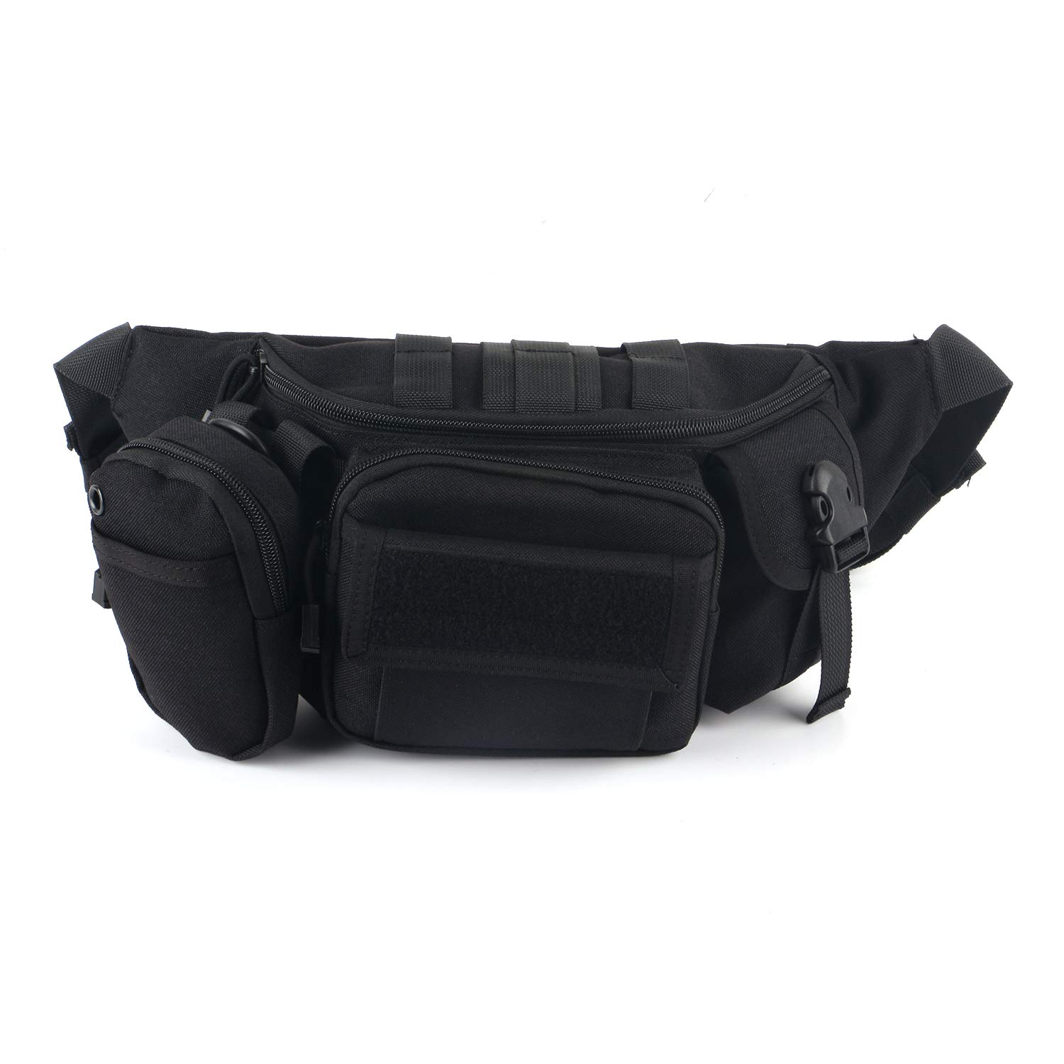 Sac de Taille Tactical Fanny Packs 9 Poches zippées Ceinture réglable Sport Bum Bag Femmes et Hommes pour la randonnée, Le vélo, la pêche, la Chasse