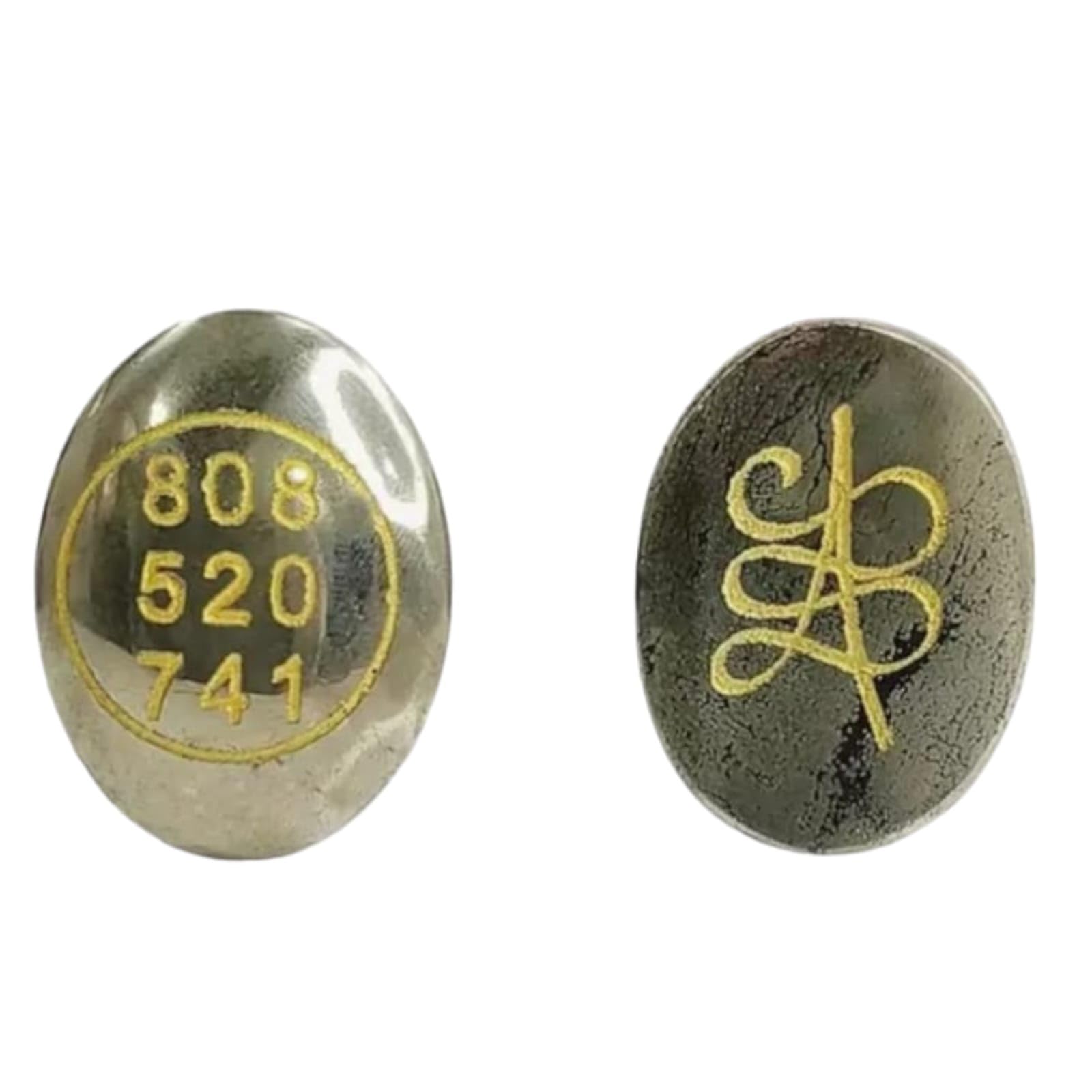 clover0519-MRKK　0728 Buy Shivaay Crystal Natural Zibu Sign Coin with Angle Number 808