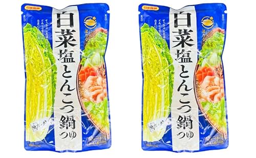 日本食研 白菜塩とんこつ鍋つゆ ストレートタイプ 3～4人前 750g×2袋セットのサムネイル