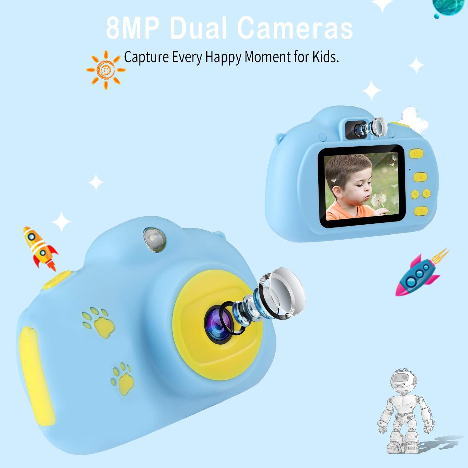 Rеvіеw Dіѕсоunt Kids Camera, 1080p Selfie Digital Kids Camera for Boys with 32GB SD Card Rechargeable Battery Children Video Camera Birthday/Christmas/New Year Toy Gifts for 3 4 5 6 7 8 9 10 Year Old 🛒 Flаѕh Sаlе Kids Camera, 1080p Selfie Digital Kids Camera for Boys with 32GB SD Card Rechargeable Battery Children Video Camera Birthday/Christmas/New Year Toy Gifts for 3 4 5 6 7 8 9 10 Year Old