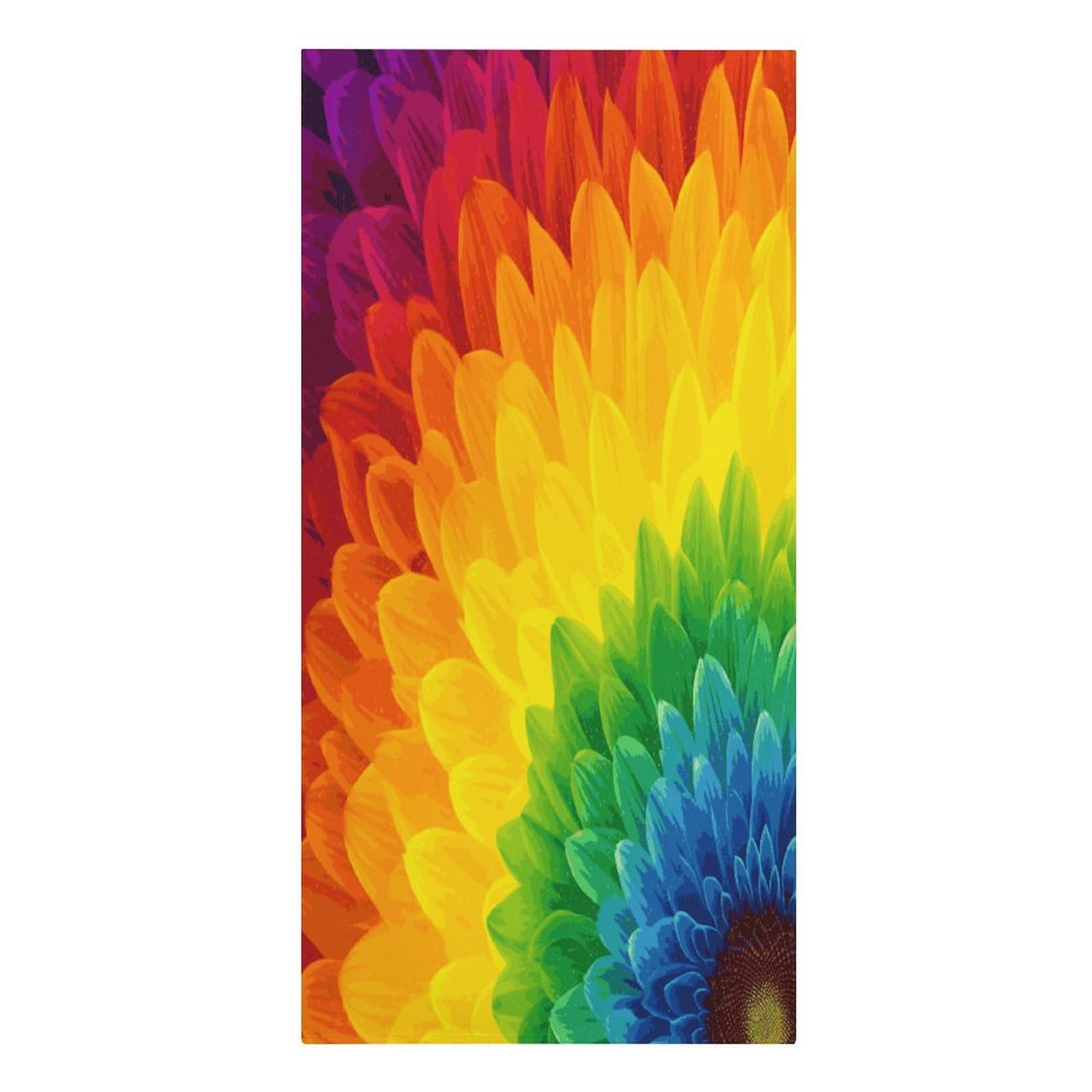 Adfgyerh Women's Style Sunflower Rainbow Microfiber Sand Free Towels Large Quick-Dry. Beach Towel For Swimming Pool Camping Beach .Beach Accessories， They Are Essential Accessories For Adults, And Men, Vacation Gift