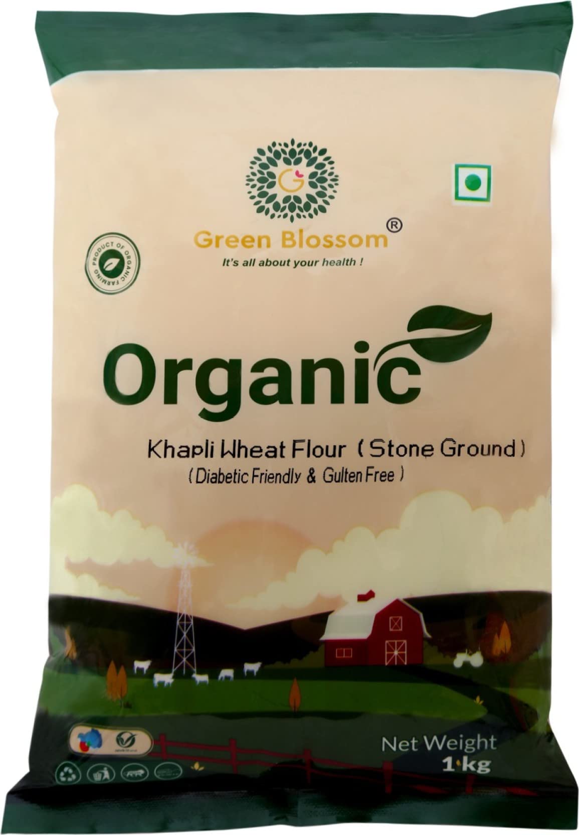 Green Blossom Organic Bajra Pearl Millet Whole and Organic Khapli | Combo of 2 | Style 286 1