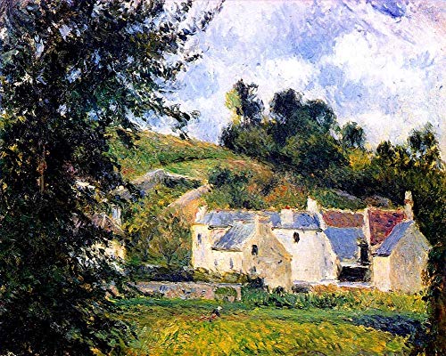 Peinture toile Pissarro l'Ermitage Pontoise pour l'esprit de famille